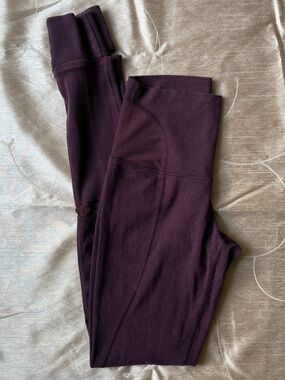 RARE Lululemon Maroon Barre Leggings